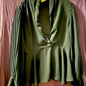 Last Exit Black Long Sleeve Blouse Size 42